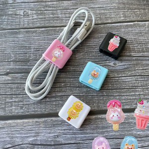 น่ารักสากลสายไฟคลิปเก็บโต๊ะTidy OrganizerสายWinderแบบพกพาหูฟังแบบมีสายข้อมูลสายเก็บหัวเข็มขัดคลิป - Product Image 1