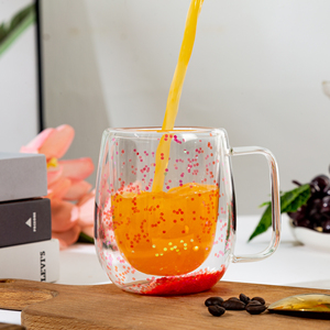 ONEIN High Borosilicate Double Layer Glass High Temperature Resistant <strong>Cup</strong> with Flash High Appearance Level - Product Image 2