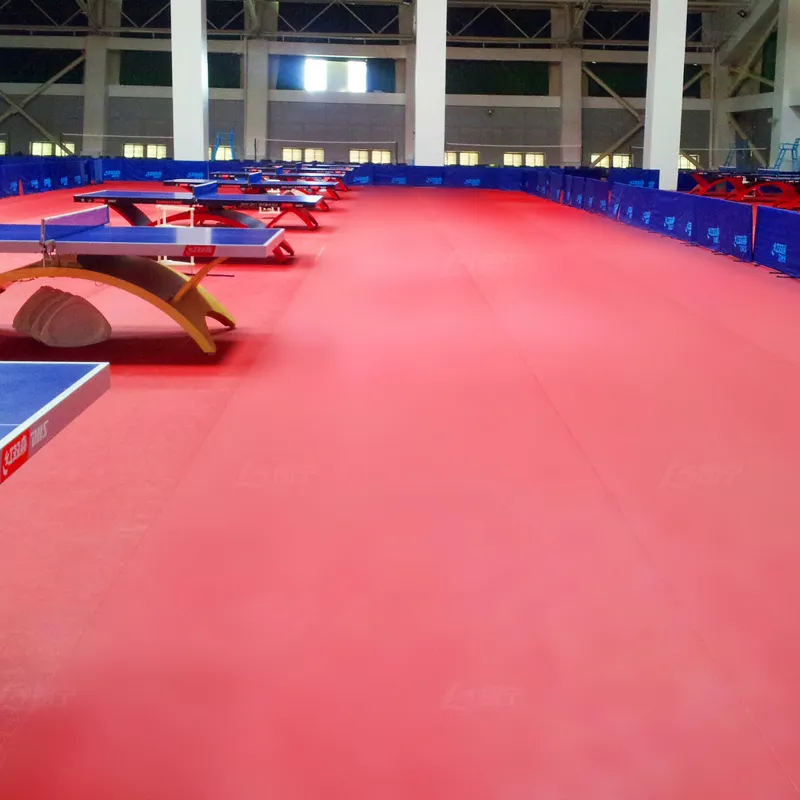 Suelo profesional de PVC para tenis de mesa de 4,8mm, suelo deportivo de vinilo para canchas de tenis de mesa