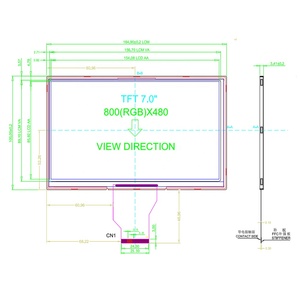 Moduli LCD AT070TN92 TFT da 7 pollici con Display Touch Screen resistivo a 480 risoluzione 800 * - Product Image 5
