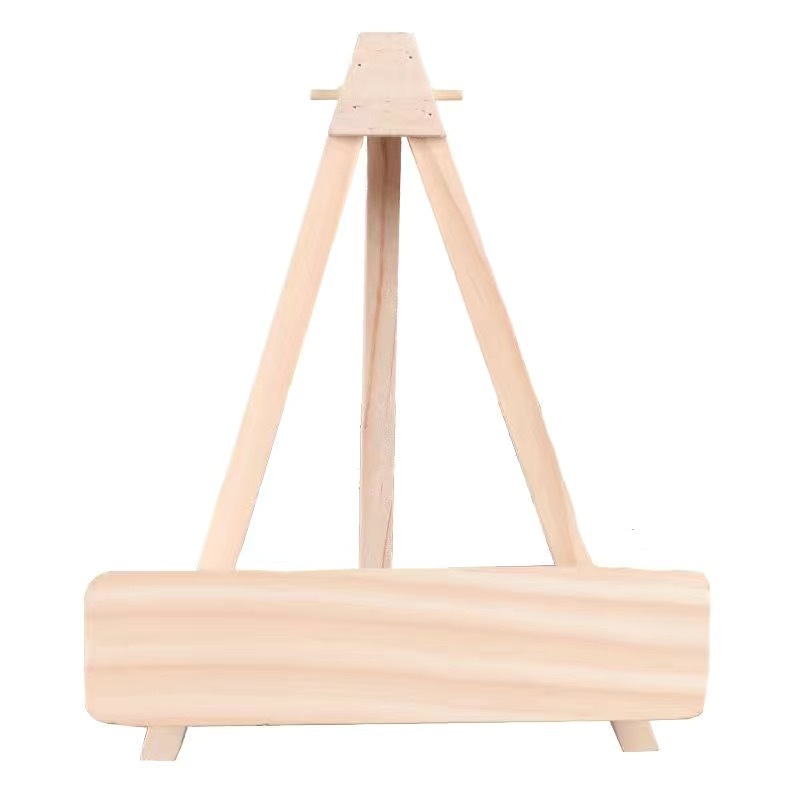 Marca triangular lisa de madera original.