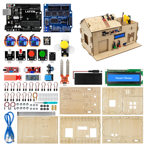Lernkit für Arduino Diy Stem mit Tutorial Automation Stem Bildungs projekte Holzhaus für Arduino Smart Home Kit House