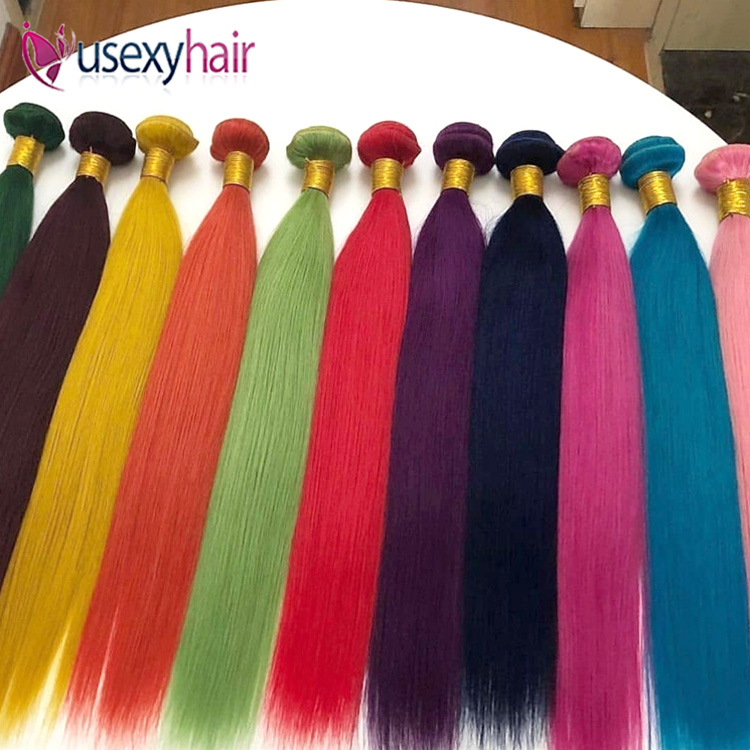 Cheveux colorés