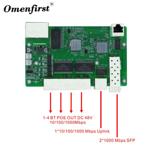 5พอร์ตกิกะบิต BT PoE Switch 4พอร์ต POE BT SWITCH PCB POE30W60W90W พลังงานสูง POE สวิตช์พิเศษ BT สำหรับสอนการแสดงผล1000W - Product Image 6