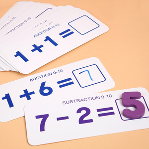 Erken öğretim yardımcıları öğretici oyuncaklar için matematik ahşap bloklar sayma sopa, toplama ve çıkarma numarası eşleştirme - Product Image 5