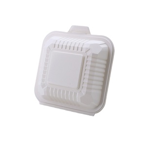 500 ml Biodegradable Disposable Tableware Corn <strong>Starch</strong> Lunch <strong>Box</strong> - Product Image 3