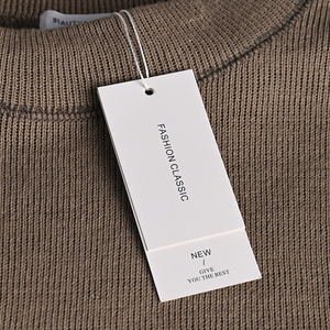 High Quality Best Price Custom Printing Logo Luxury Swing Label Garment <strong>Tags</strong> Paper <strong>Hang</strong> <strong>Tags</strong> <strong>With</strong> <strong>String</strong> Rope for Clothing - Product Image 1