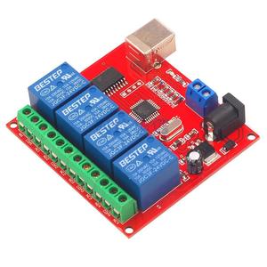 5V 12V 24V USB Relay Control Switch 4 Channel Programmable Computer PC Smart <strong>Controller</strong> - Product Image 1