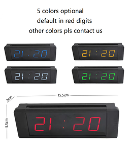 Commercio all'ingrosso Mini 1 "Display bianco orologio elettronico a LED da parete Desktop Smart Digital Countdown Countdown Timer cronometro - Product Image 6