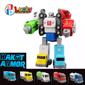 5 in 1 alaşım kombinasyonu deformasyon oyuncak Robot ayrı almak kamyonlar Set değiştirilebilir montaj Robot oyuncak dönüştürme araba - Product Image 3