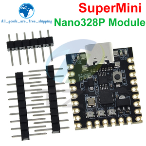 TZT NANO V3.0 / Nano SuperMini tipo-C scheda di sviluppo Atmega328p Chip Ch340 porta seriale per Arduino - Product Image 3