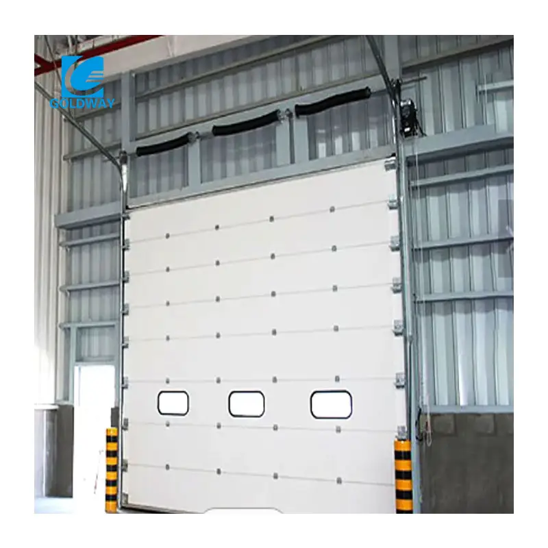 断熱パネル付き自動垂直昇降スライディングオーバーヘッド断面産業ガレージ倉庫ゲートドア