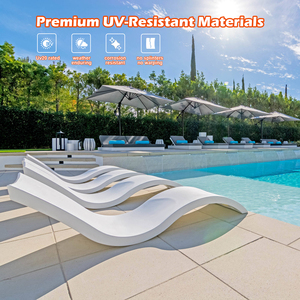 Unter getauchte <span class=keywords><strong>Pool</strong></span> liegen im <span class=keywords><strong>Pool</strong></span> Sonnen liege Leiste im Wasser bett im Freien S-Form Tages bett Pools Wave Lounger für Resort Hotel - Product Image 6