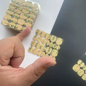 定制Logo印刷文字高品质贴纸假尖指甲胶果冻贴纸持久粘合标签 - Product Image 6
