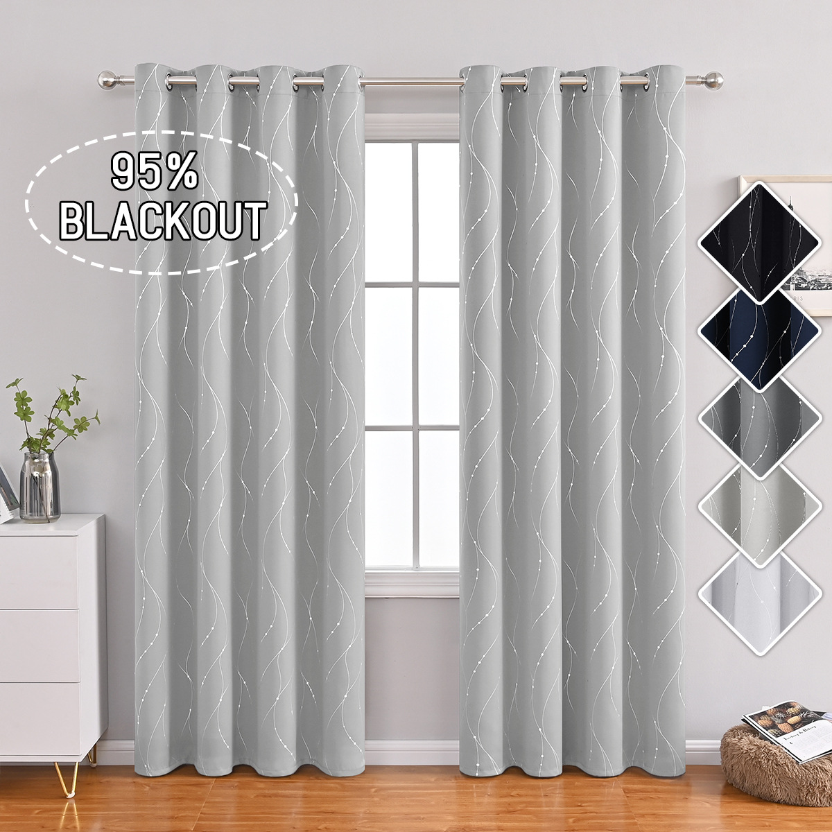 Météore argenté gris-chaud clair