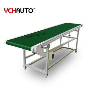 <strong>Automatic</strong> Green PVC Conveyor Belt <strong>System</strong> with Various Speed for <strong>Loading</strong> Unloading Box Carton Assembly Line