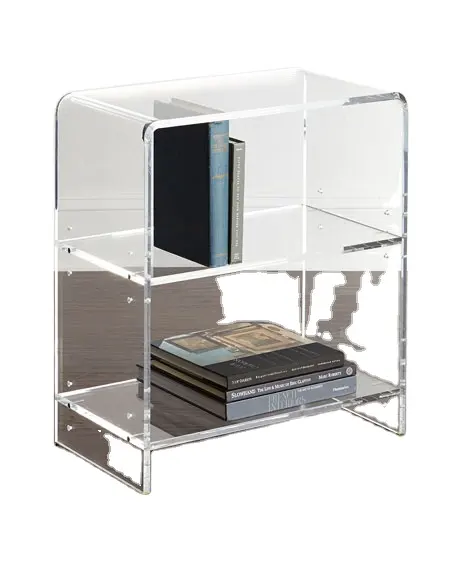 ACC Factory Wholesale Custom Clear Acrylic Lucite Display Standing Shelf