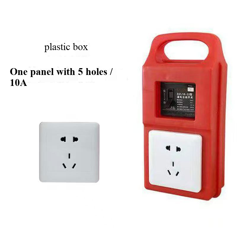 Boîte en plastique cuivre pur, tableau blanc 1 position, 5 trous