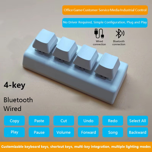 Teclado personalizado de modo dual USB con cable Mini juego de oficina Teclado de programación de copia de una tecla mecánico