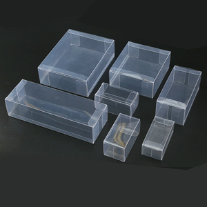 特殊デザインクリアPP PVCペット異なる形状プラスチックおもちゃ箱タフ折りたたみプラスチック箱 - Product Image 1