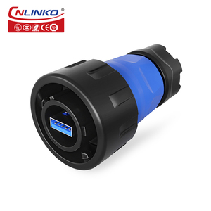 YM24 USB لوحة جبل usb ميناء للماء USB 3.0 كابلات الموصلات ل معدات صناعية - Product Image 2