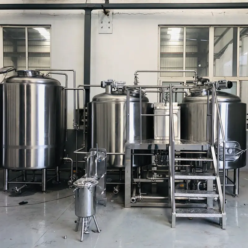 Barra de cerveza de 1000l, casa de fermentación de tres recipientes, equipo de elaboración de cerveza de kombucha