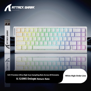 Tấn Công cá mập x68he trục từ có dây bàn phím cơ RGB chơi game eSports RT Bàn phím cơ có thể điều chỉnh và độ trễ thấp - Product Image 2
