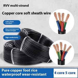 2 3 4 çekirdekli RVV kılıflı kablo 0.75-16mm bakır çekirdek PVC yalıtımlı telli elektrik telleri rulo halinde paketlenmiş - Product Image 4