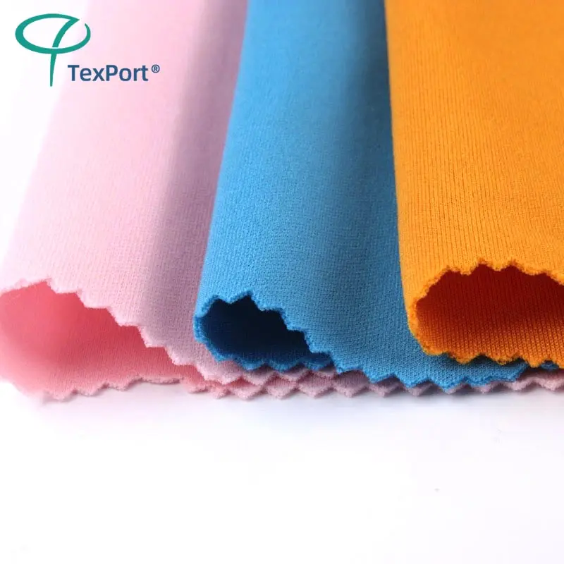 150D Double Side 95 Polyester 5 Spandex Knitting 4 Way Stretch Air Layer Fabric For Clothes Sportswear 200gsm