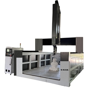 Enrutador de madera con cabezal oscilante CNC de 5 ejes, máquina rotativa de carpintería con husillo de 360 grados, talla 3D, modelos 4d, grabado de piedra de espuma EPS - Product Image 1
