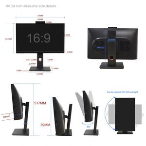 Yüksek hız oyun 23.8 inç I7 bilgisayar masaüstü bilgisayar yeni hepsi bir Pc hepsi bir PC dokunmatik hepsi bir bilgisayar - Product Image 6