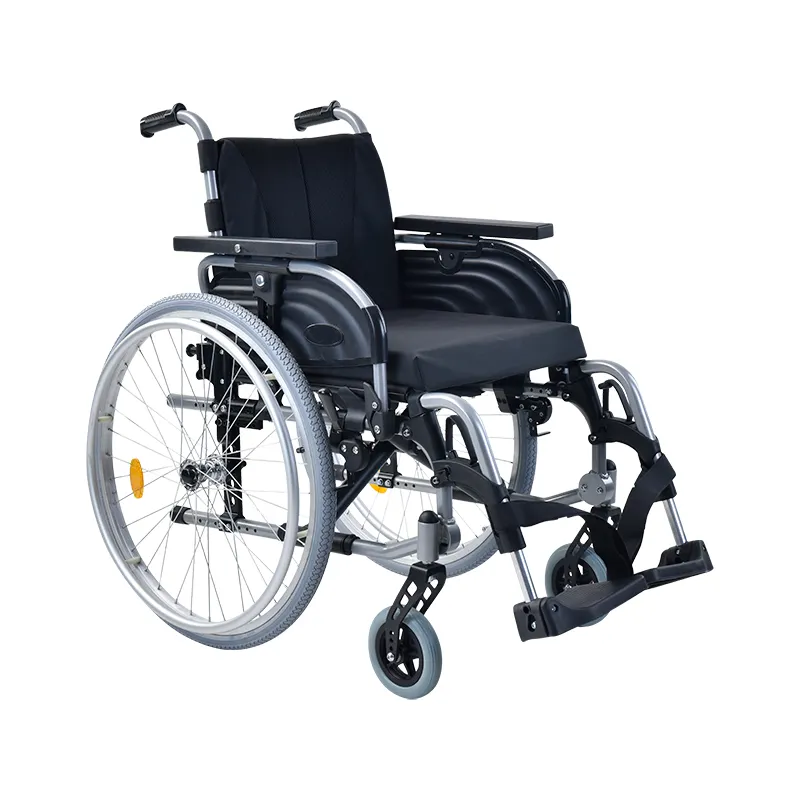 Manuel standart katlanabilir tekerlekli sandalye engelli manuel tekerlekli sandalye arka küpeşte PU sabit küpeşte Pad