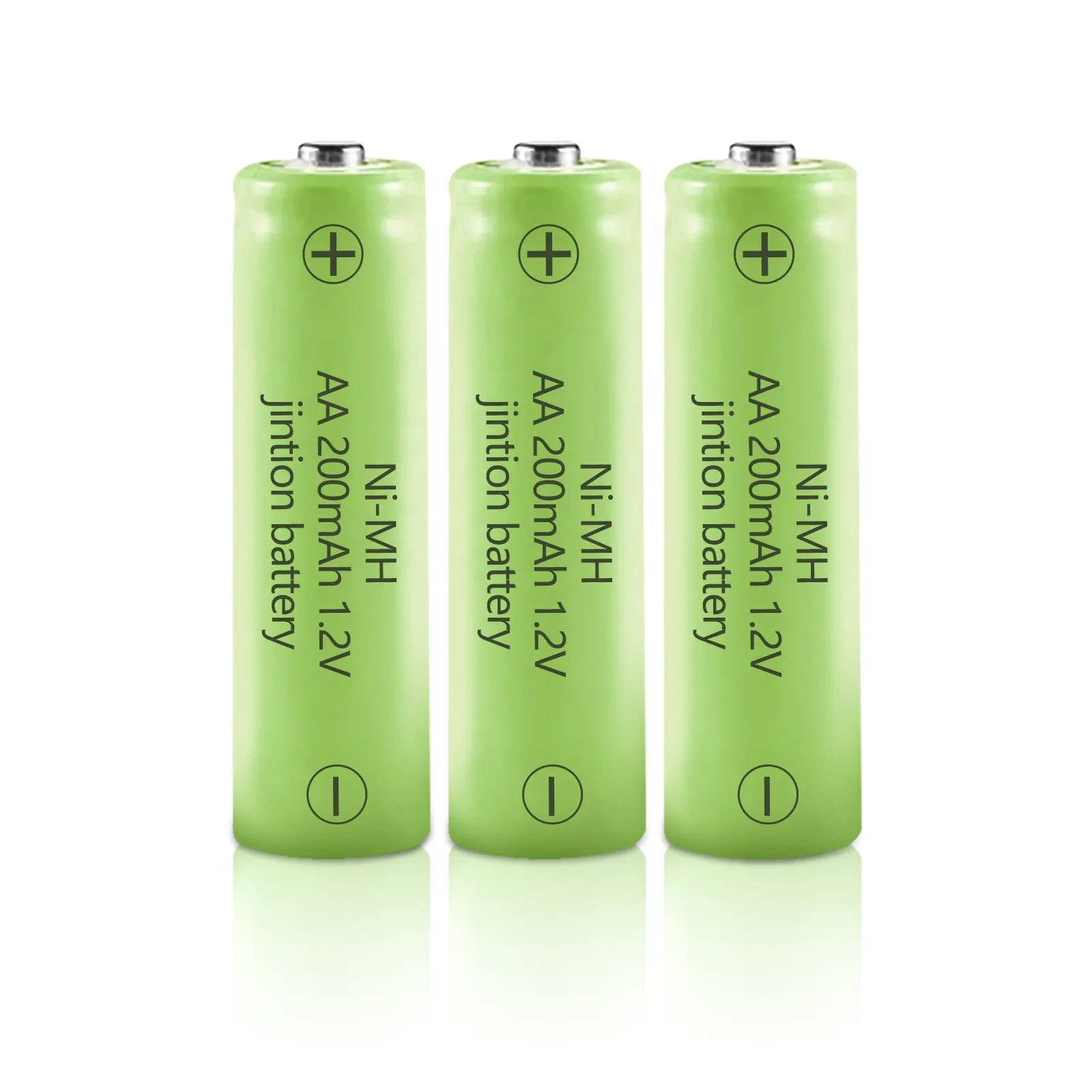 NIMH 200MAH 1.2V aa 충전식 배터리 nimh aa nimh aa 태양 광 램프 랜턴을위한 충전식 배터리