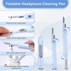 Wholesale <strong>Computer</strong> 7 in 1 Multifunctional Swipe <strong>Clean</strong> Tool Dust <strong>Keyboard</strong> Earbuds Cleaner Cleaning Kit - Product Image 4