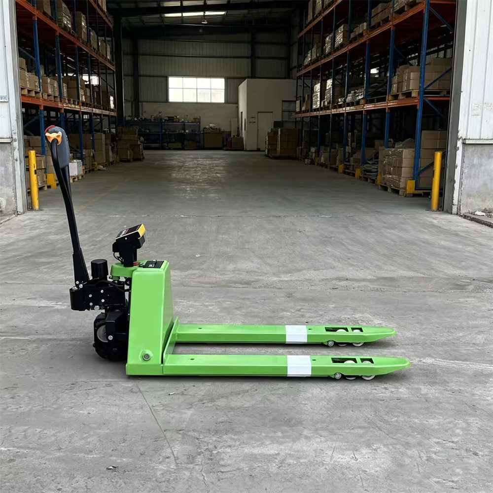 Transpaleta con báscula electrónica