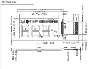 Fabrik preis monochrome LCD-Bildschirm Smart Segment benutzer definierte LCD-Display Hersteller - Product Image 5