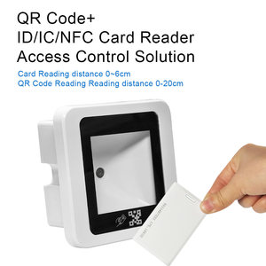 13,56 МГц Wiegand TCP/IP RFID QR-код доступа считыватель карт с отпечатком пальца биометрическое измерение для контроля доступа - Product Image 2