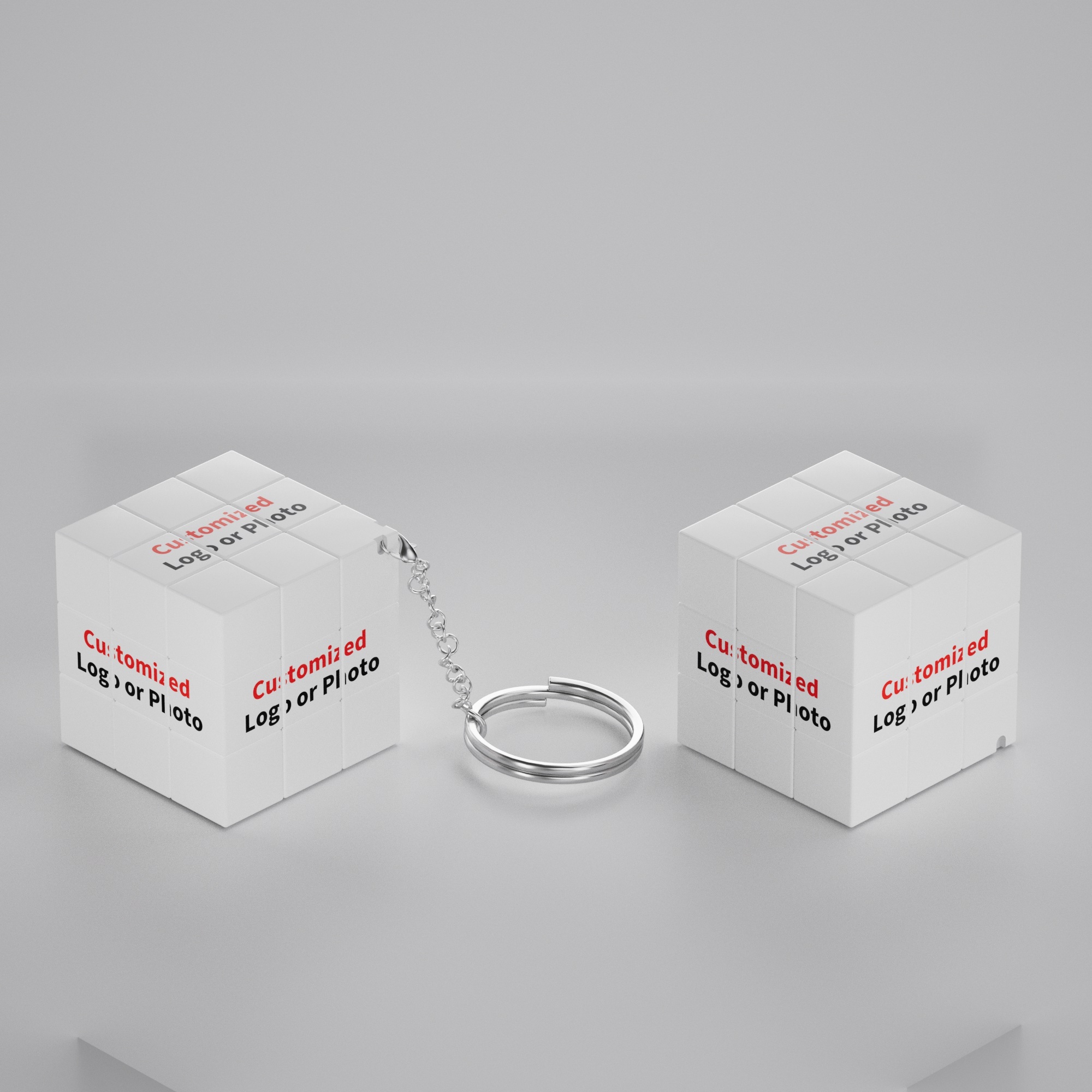 3x3 3.5cm Keychain