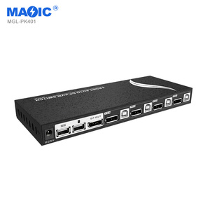 4k 60hz 4 Port 4 in <strong>1</strong> Out Auto DP <strong>KVM</strong> Switcher Displayport USB <strong>KVM</strong> Switcher for Monitor - Product Image 2