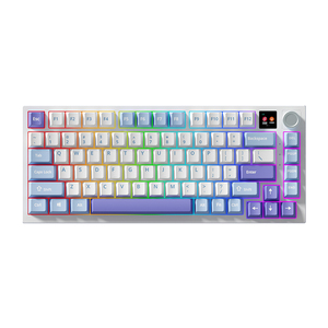 Teclado mecánico PCTENK XK58B Plus, tres modos, teclas completas, estructura de juntas personalizada intercambiable en caliente, dedicada a los juegos de deportes electrónicos