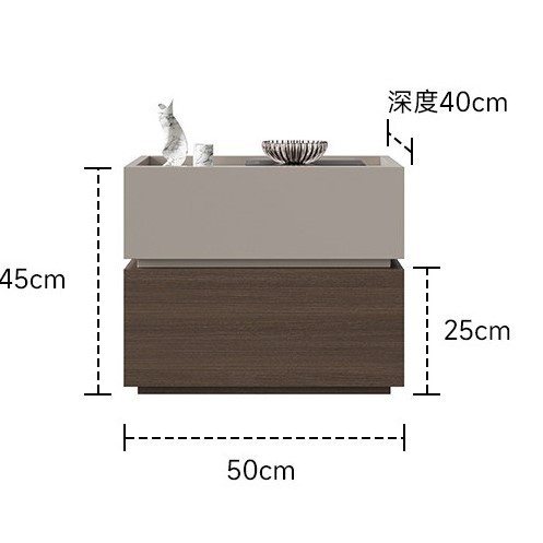 Building blocks style a-khaki walnut grain