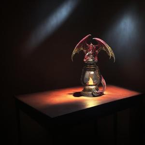 创意翼龙夜灯DRB002仿油灯电子照明卧室床头板摆件
