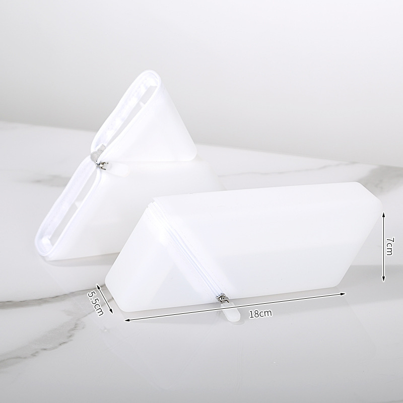 Astuccio Obliquo in Silicone - Bianco Trasparente