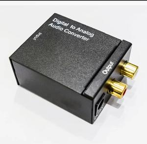 Toslink Amplificador Decodificador 192 kHz DAC 24-bit S/P DIF Señal a analógico Estéreo Adaptador R/L Convertidor de audio digital a analógico - Product Image 1
