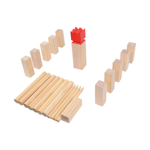 12 thanh số cho <span class=keywords><strong>kubb</strong></span> pins ngoài trời bãi cỏ bằng gỗ ném trò chơi cho người lớn và trẻ em gia đình vườn trò chơi với Dowel hộp đóng gói - Product Image 2