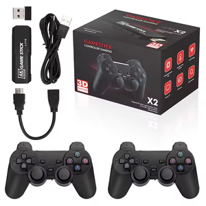 X2 Plus 4K HDゲームスティックコンソール内蔵40000ゲームレトロビデオゲームコンソールエミュレータワイヤレスコントローラ付き - Product Image 1