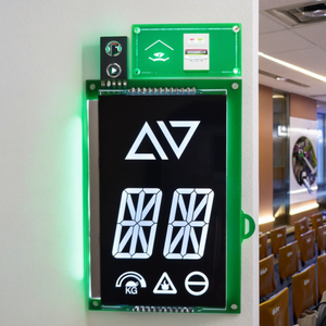 Bedienfeld China Factory Production 16-Segment-LCD-Monochrom-Transparent-STN-Blau-LCD-Panel-Aufzugsanzeige - Product Image 3