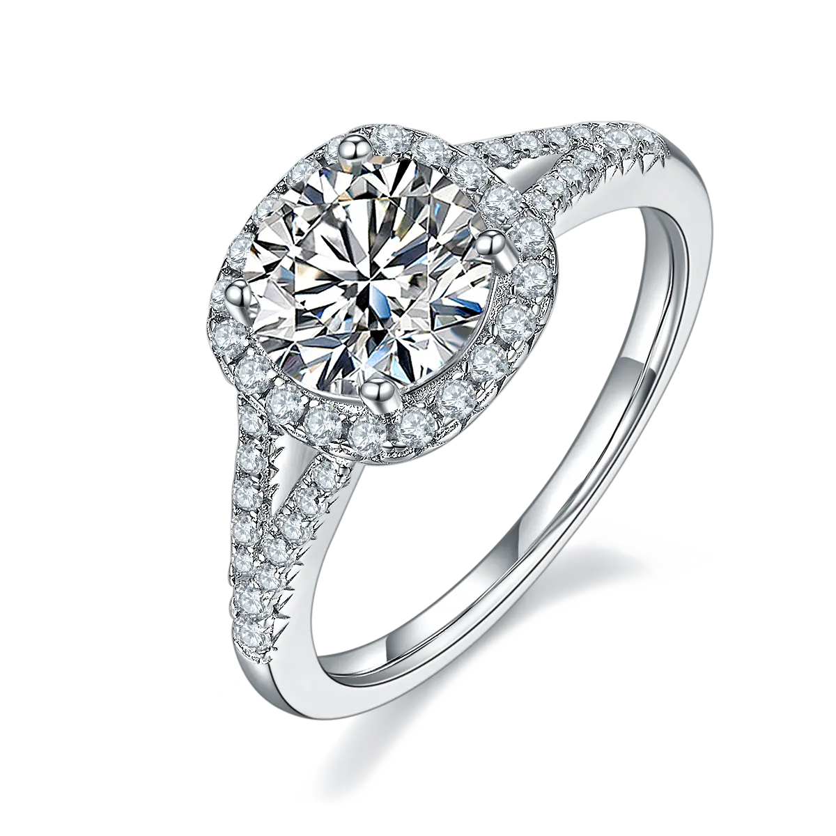 Anello placcato gioielli per le donne fedi nuziali anelli di fidanzamento oro Moissanite D VVS argento Sterling 925 nuovo arrivo 1.5 Ct 18K