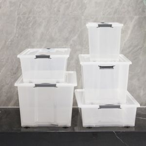 GREENSIDE contenitore 34L di grande capacità contenitore in plastica trasparente multiuso in PP - Product Image 4