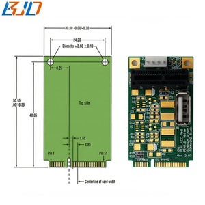 <strong>PCI</strong> Express 1X Slot + USB 2.0 Connector to Mini <strong>PCI</strong>-E MPCIe Interface Expansion Riser Card With Molex 4PIN Power - Product Image 2